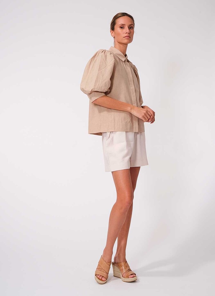 Dutchess Berber blouse - natural stripe