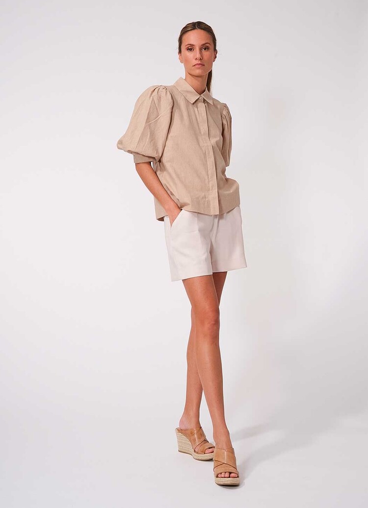Dutchess Berber blouse - natural stripe