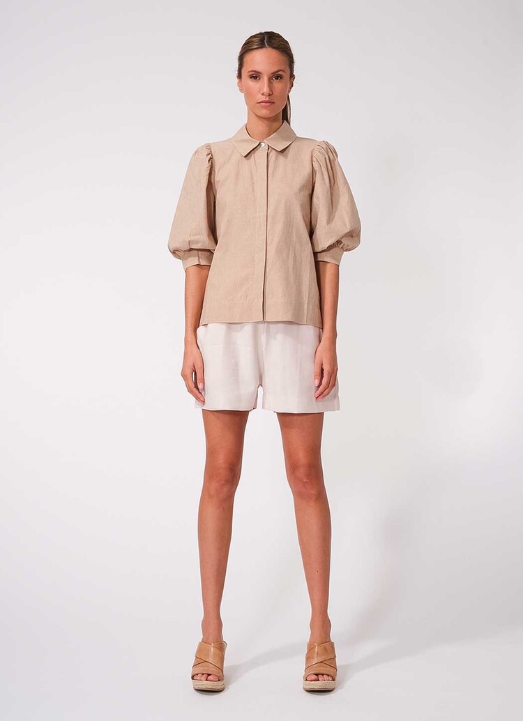 Dutchess Berber blouse - natural stripe
