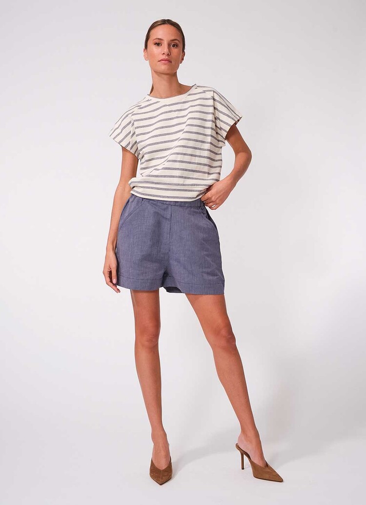 Dutchess Darling shorts - navy stripe