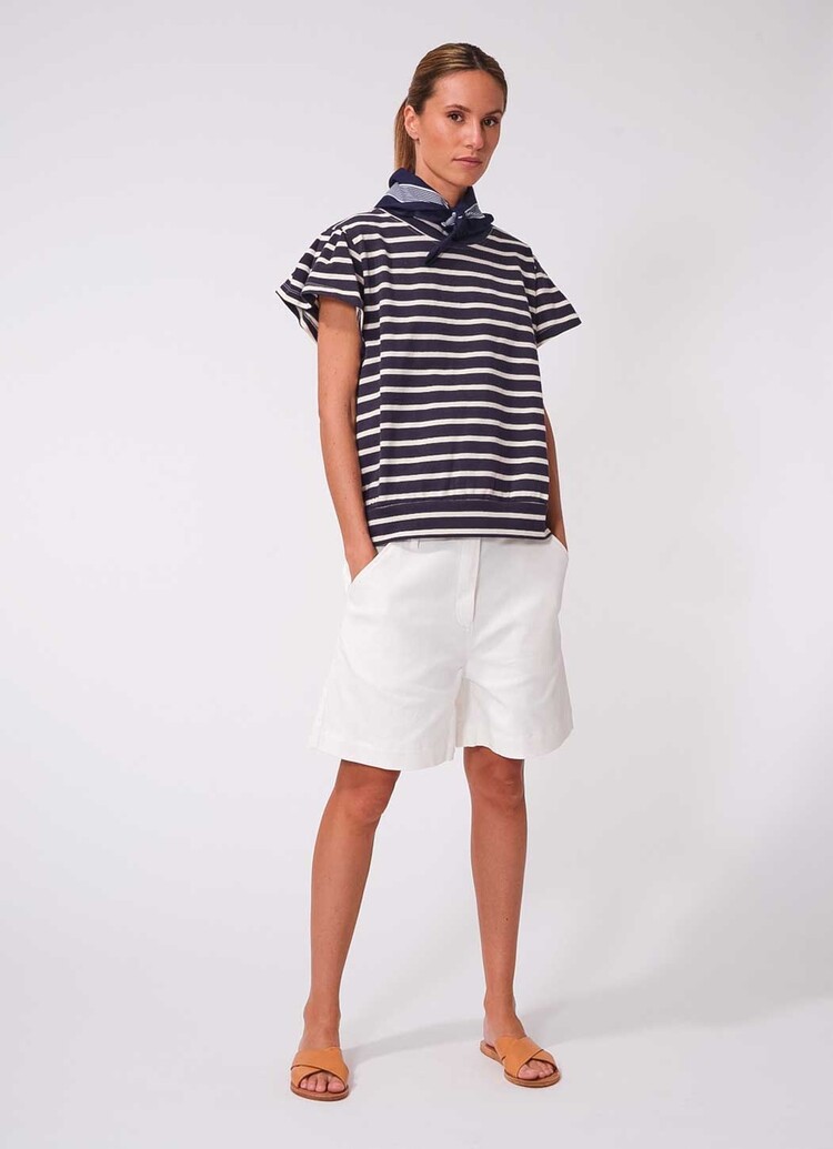Dutchess Cairo top - navy stripe