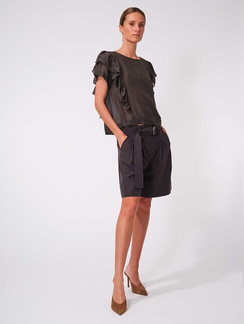Dutchess Ruffle top silk