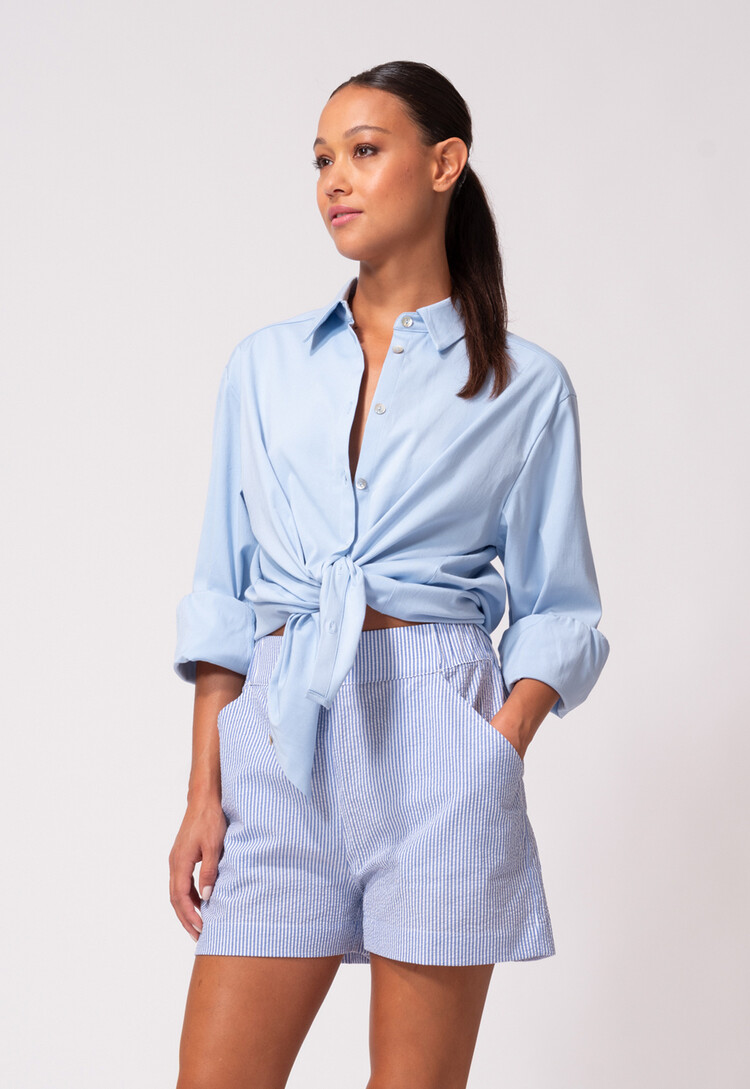 Dutchess Darling shorts - blue stripe
