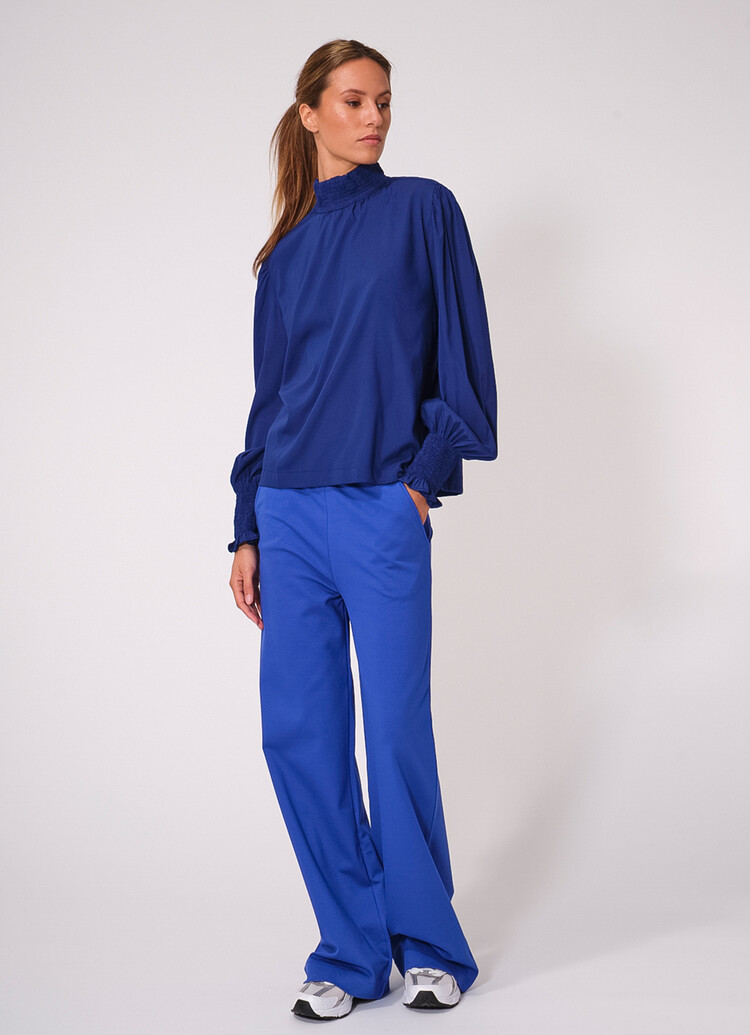 Dutchess Stuart blouse - kobalt zijde