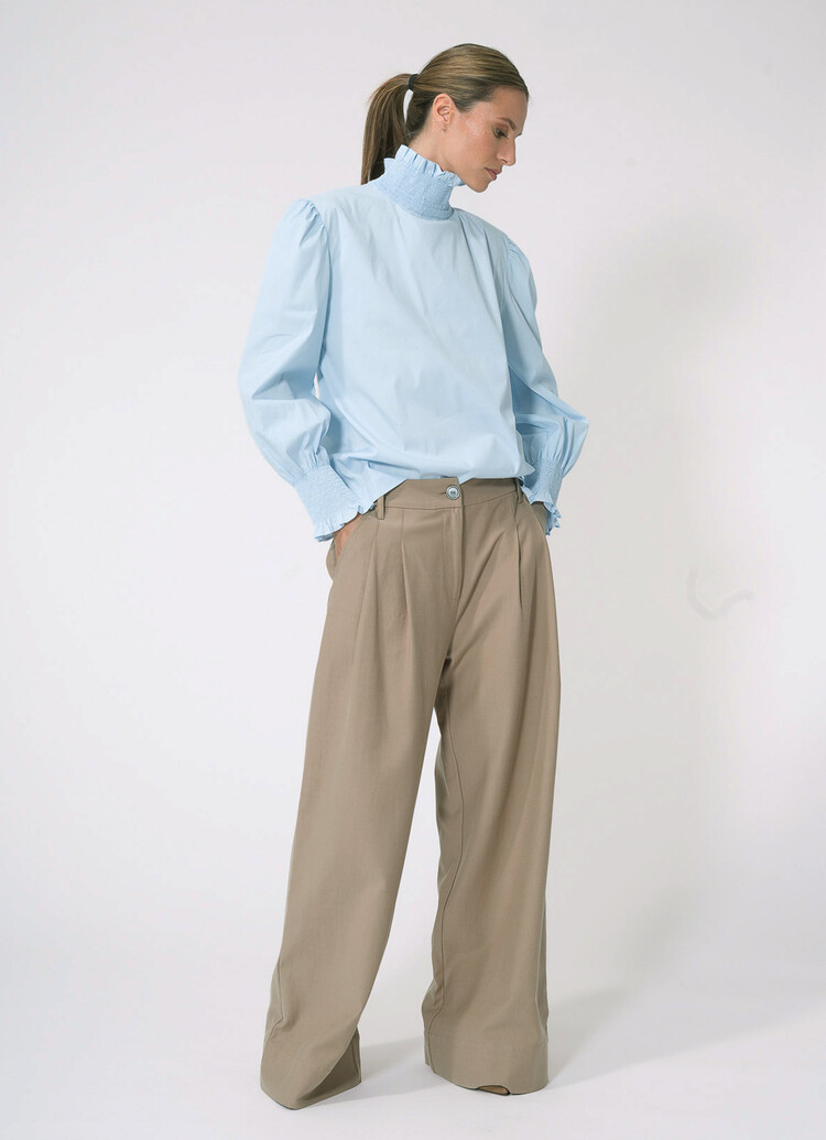 Dutchess Stuart blouse poplin - light blue