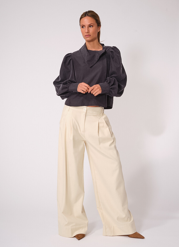Dutchess Como blouse - donkergrijs