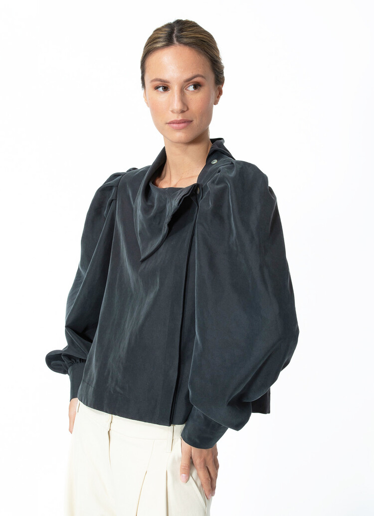 Dutchess Como blouse - donkergrijs