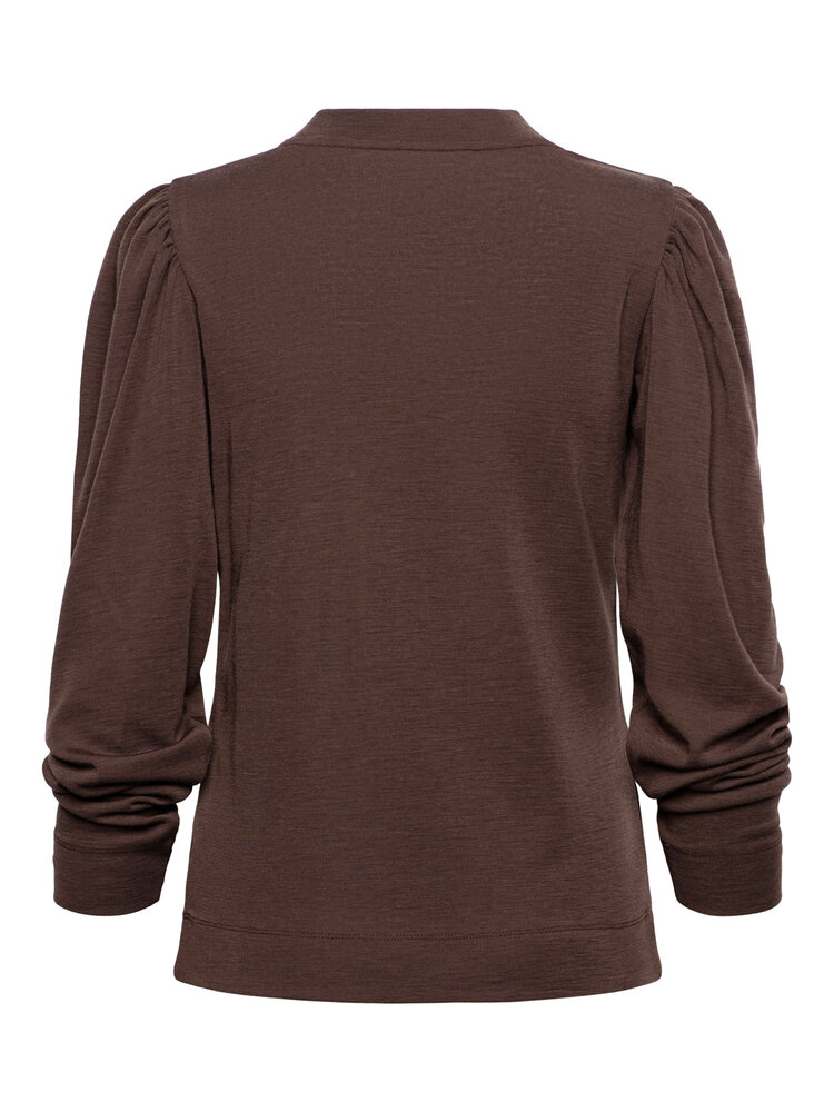 Dutchess Tiffany top - dark brown