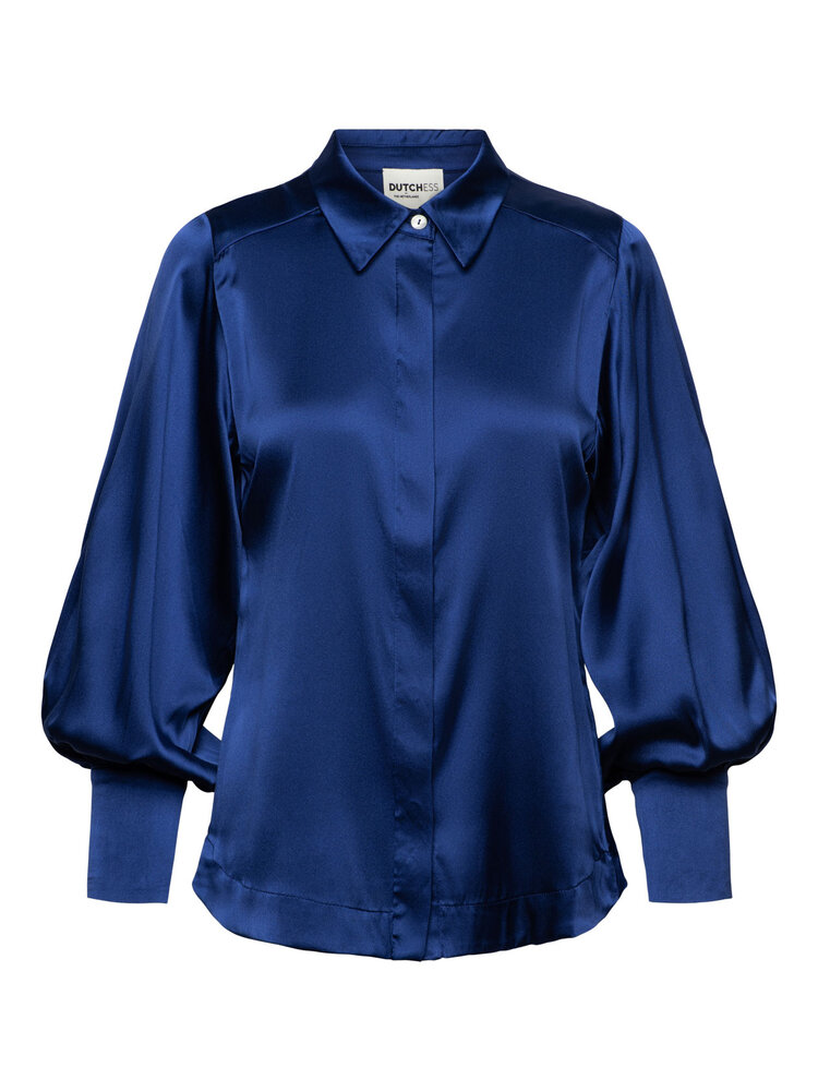 Dutchess Fem blouse silk - dazzling blue
