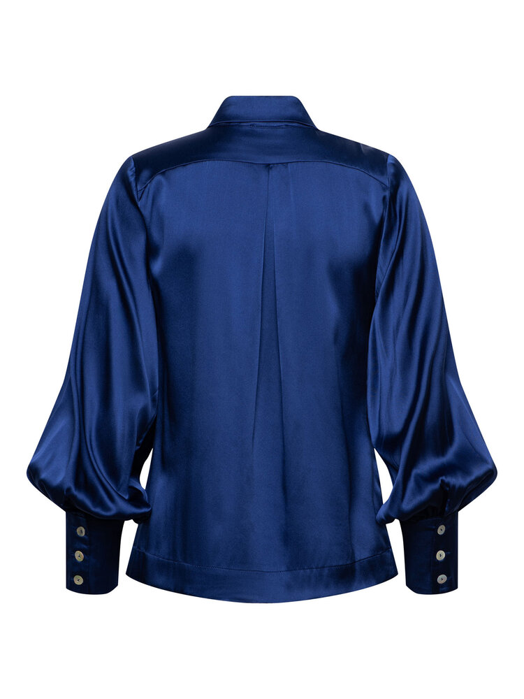Dutchess Fem blouse silk - dazzling blue