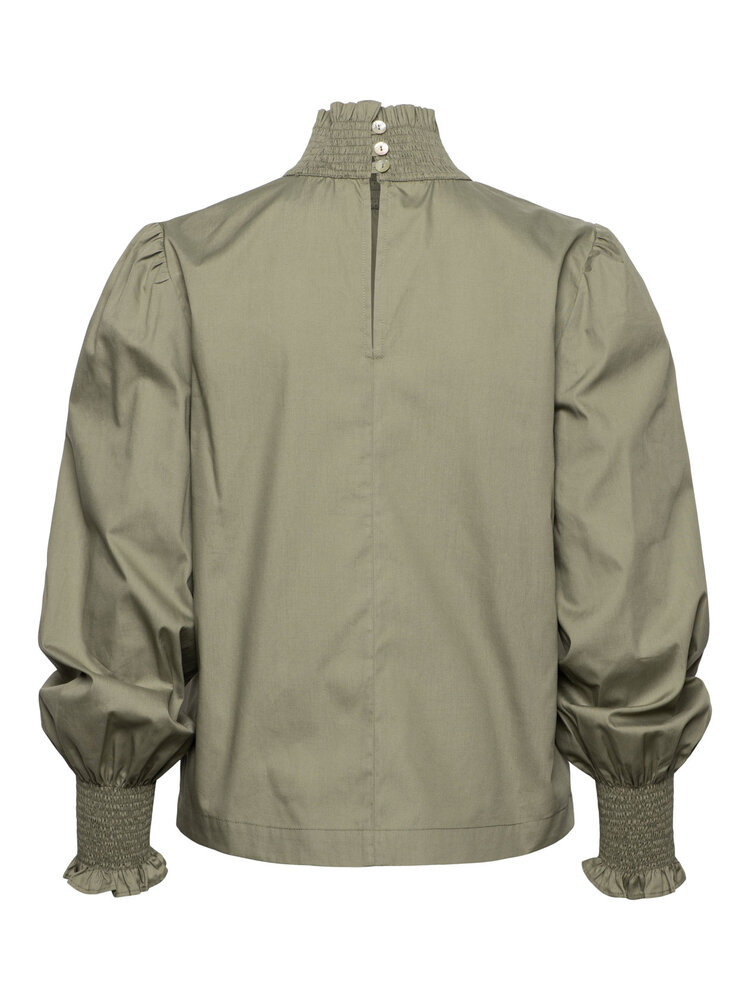 Dutchess Stuart blouse poplin - khaki