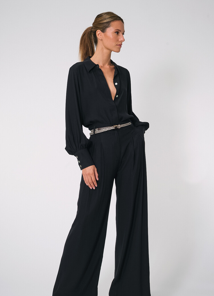 Dutchess Fem blouse zijde - zwart