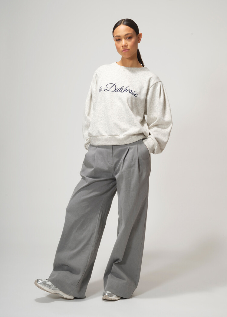 Dutchess Oxford broek - lichtgrijze jeans