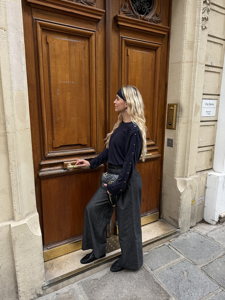 Dutchess Button up top - midnight