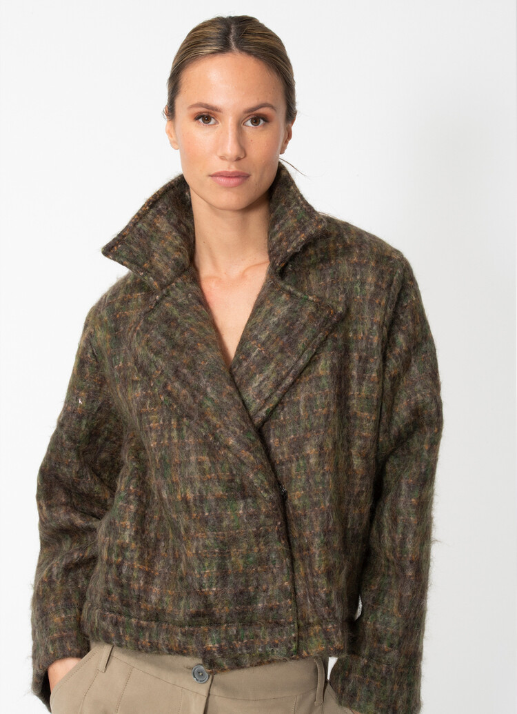 Dutchess Harper mohair coat - hunter