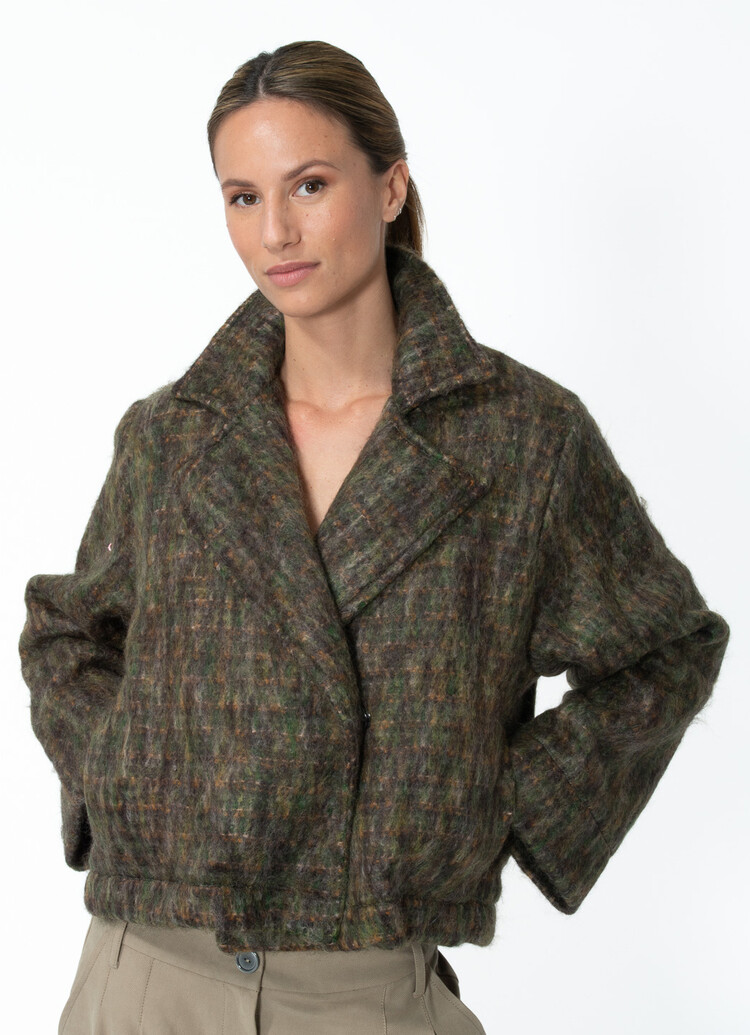 Dutchess Harper mohair jas - hunter