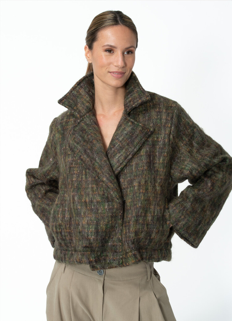 Dutchess Harper mohair coat - hunter