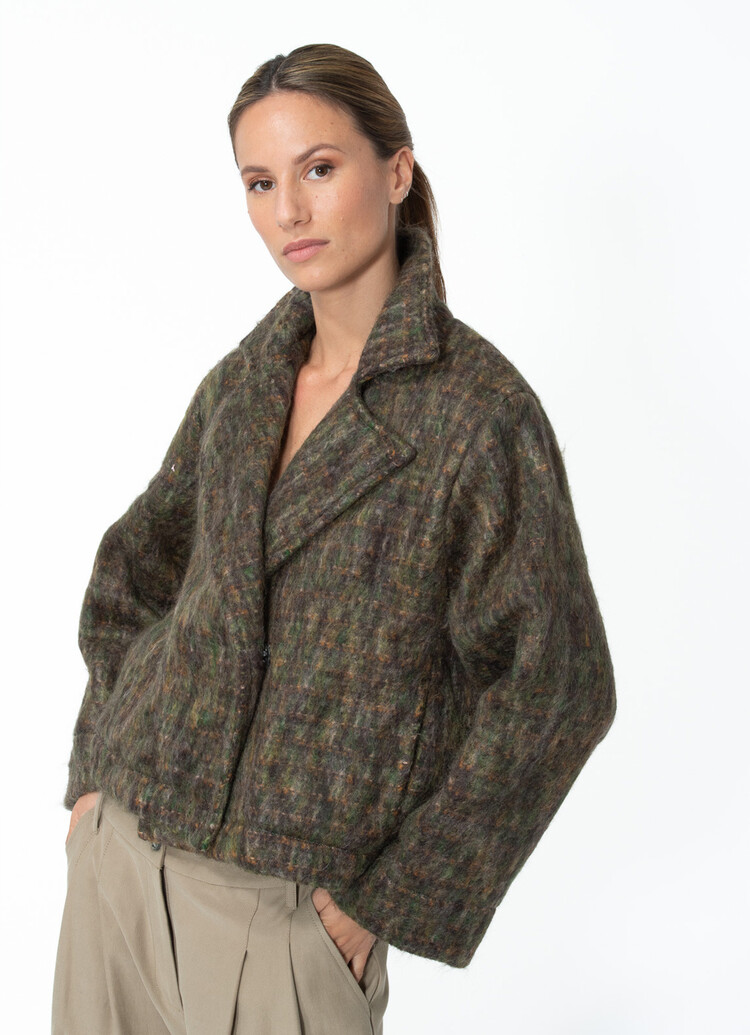 Dutchess Harper mohair coat - hunter