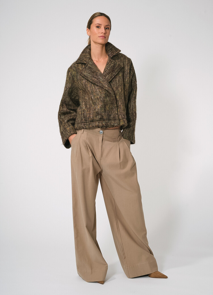 Dutchess Harper mohair coat - hunter