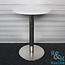 Ronde Kantinetafel, Wit, Ronde Poot