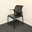 Vitra Vitra Medaslim Design Vergaderstoel | Zwart Leer | Armsteunen