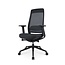 RMOffice RMOffice Nena Staal Bureaustoel | Zwart Metalen voetkruis | Netweave Rug | NEN 1335