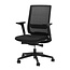 RM-Line RM-Line Basic Bureaustoel | Netweave Rug | Zwart Voetkruis