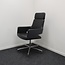 Thonet Thonet Swivel Chair | Zwart Leer | Vergaderstoel | Draaibaar