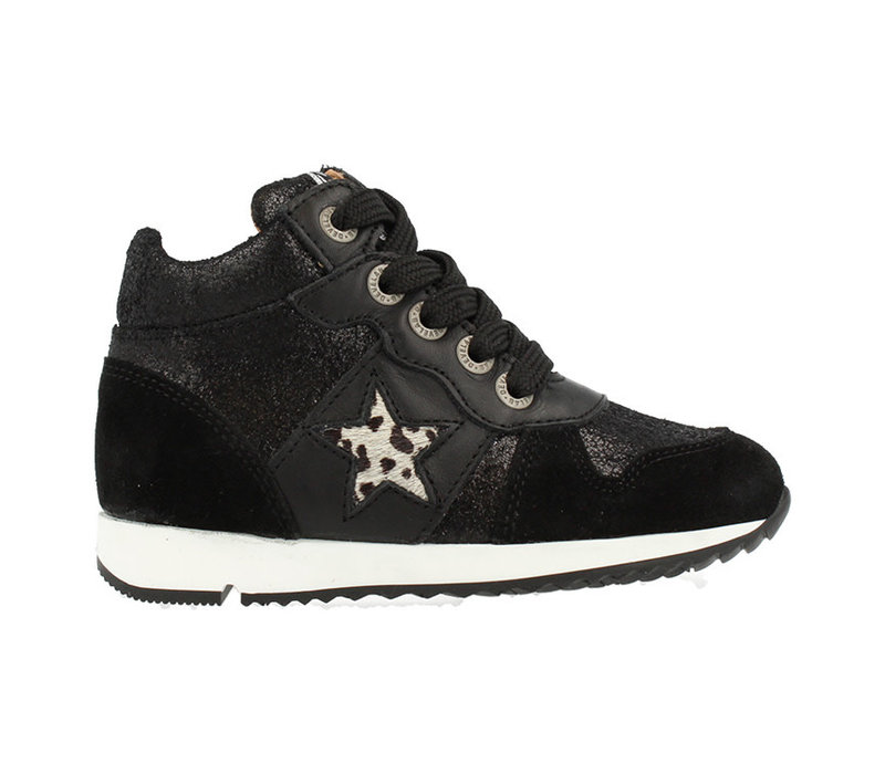 Develab Develab – Hoge Sneaker – Black Suede - Shoeterz
