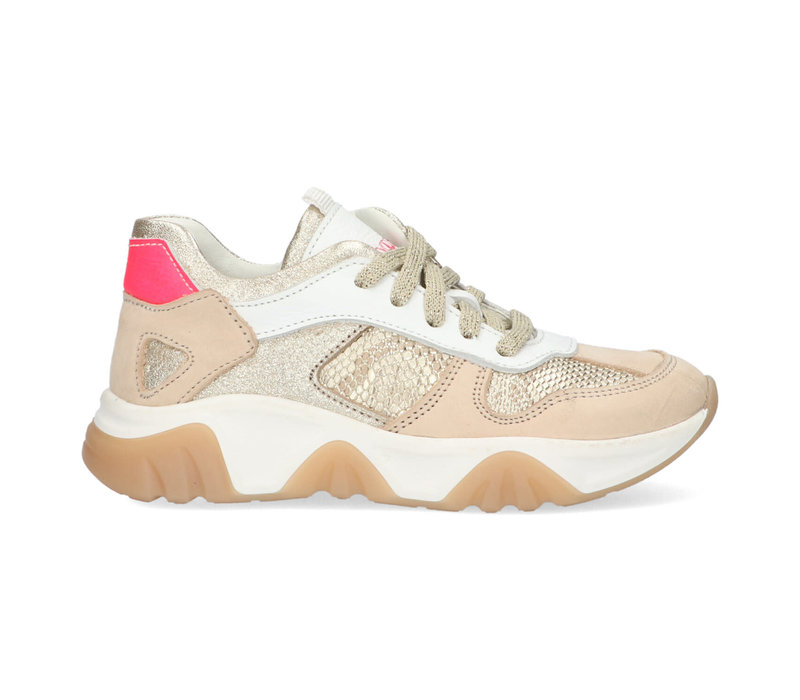 Braqeez – Sneaker – Beige-Gold