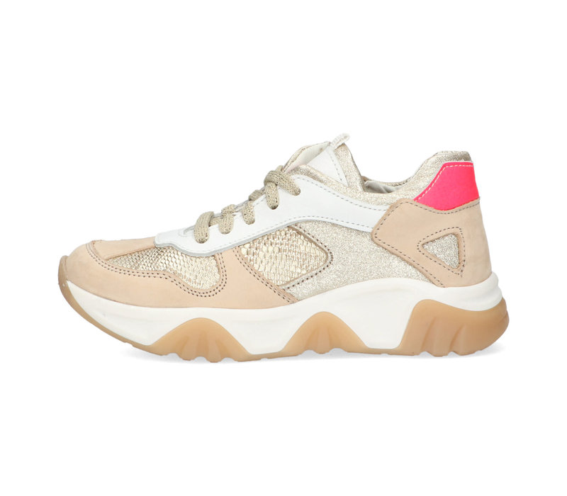 Braqeez – Sneaker – Beige-Gold