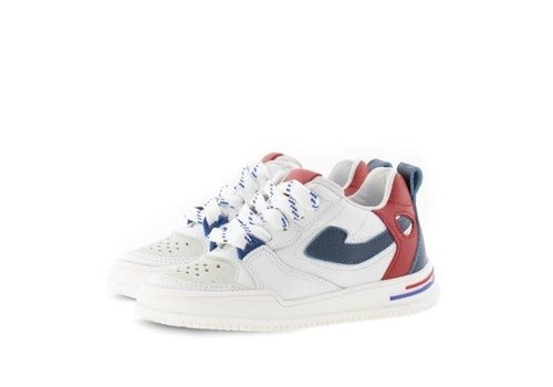 Clic! Clic! – Sneaker – Wit blauw rood