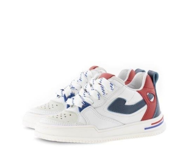 Clic! – Sneaker – Wit blauw rood