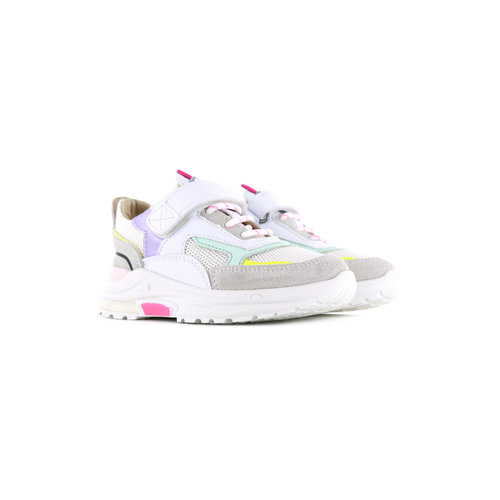 Shoesme – Sneaker – White Lilac Green 