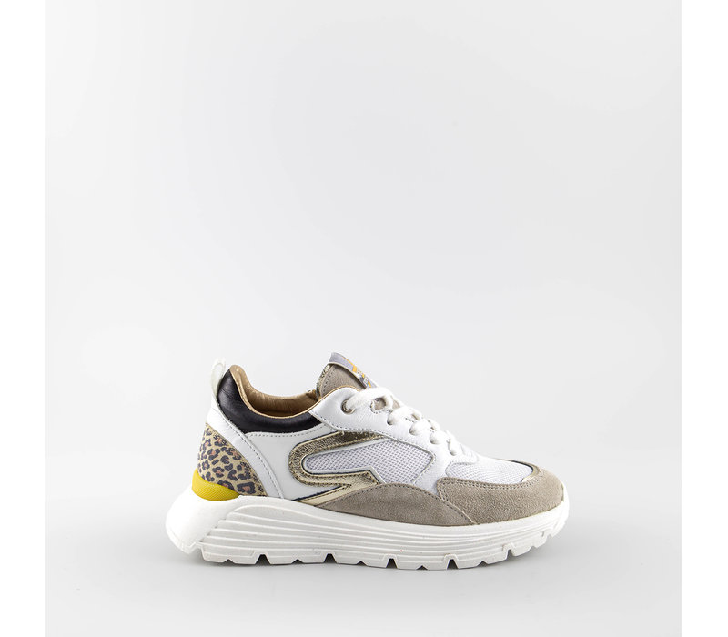 Giga – Sneaker – Gray Gold White