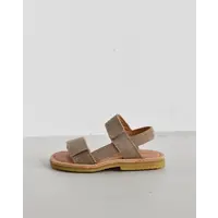 Du Loua – Velcro Strap Sandal – Dali Beige