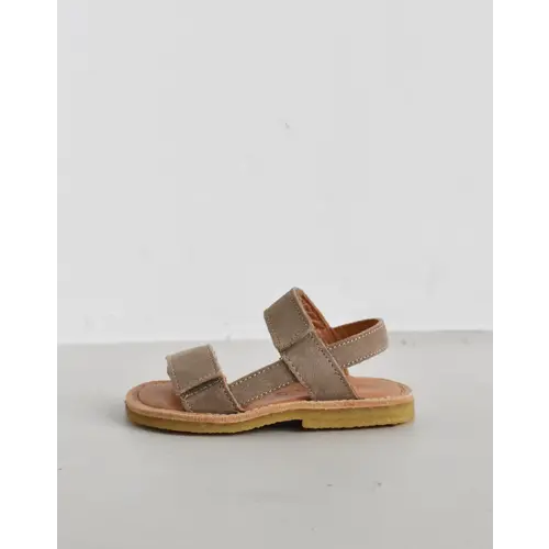 Du Loua – Velcro Strap Sandal – Dali Beige 