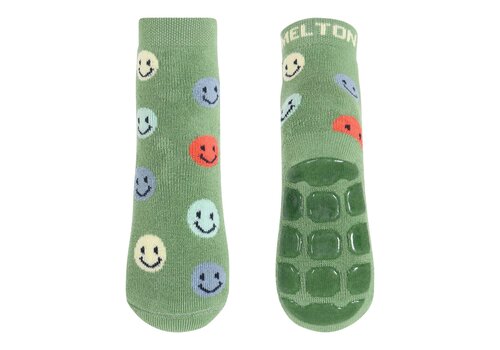 Melton Melton – Smile Socks Anti-Slip – Watercress