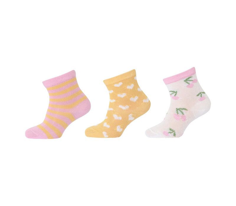 Melton – Cherries Socks 3-pack – Multi Colors