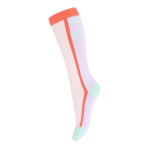 Melton – Block Knee Socks – Pink Nectar 