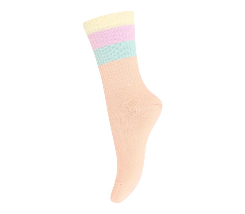 Melton – Wide Stripes Socks – Peach Perfect