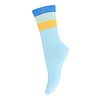 Melton Melton – Wide Stripes Socks – Sky Blue