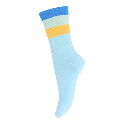 Melton – Wide Stripes Socks – Sky Blue 