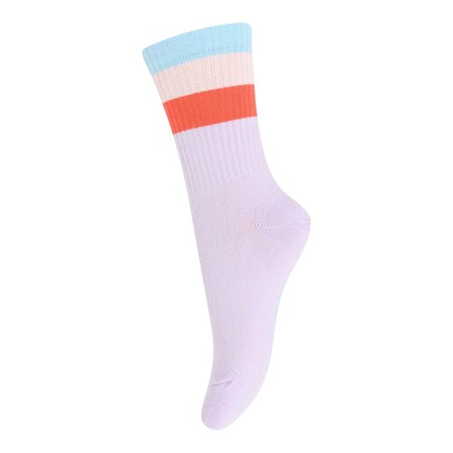 Melton – Wide Stripes Socks – Cloud Lilac 