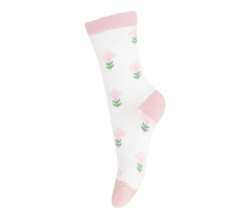 Melton – Flower Socks – Snow White