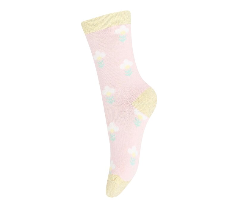 Melton – Flower Socks – Crystal Pink
