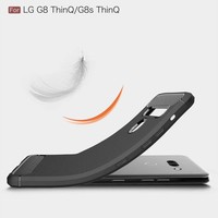 LG G8 ThinQ Carbon Backcover - Zwart - TPU - Shockproof