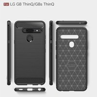 LG G8 ThinQ Carbon Backcover - Zwart - TPU - Shockproof