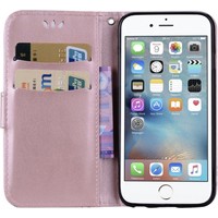 Apple iPhone X - iPhone XS Bookcase - Roze - Vlinders - Bloemen - Portemonnee Hoesje