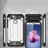 Huawei P Smart 2018 Armor Hoesje - Zwart - Shockproof